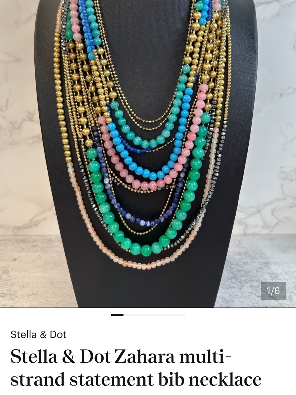 Stella and Dot Zahara strand necklace